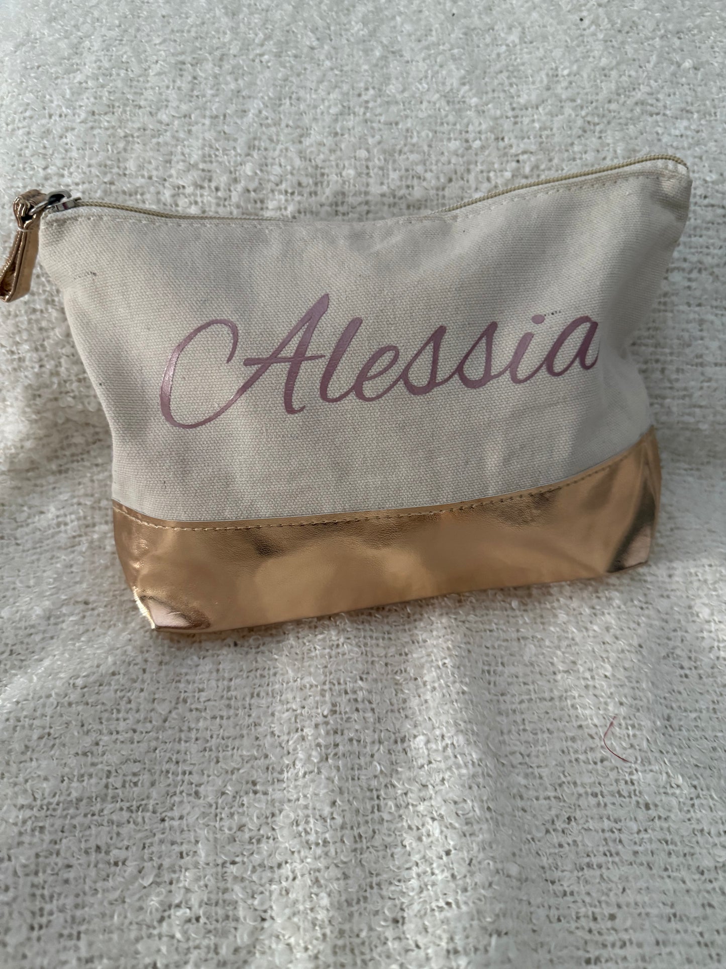 BEAUTY CASE COTONE/PU PERSONALIZZATO