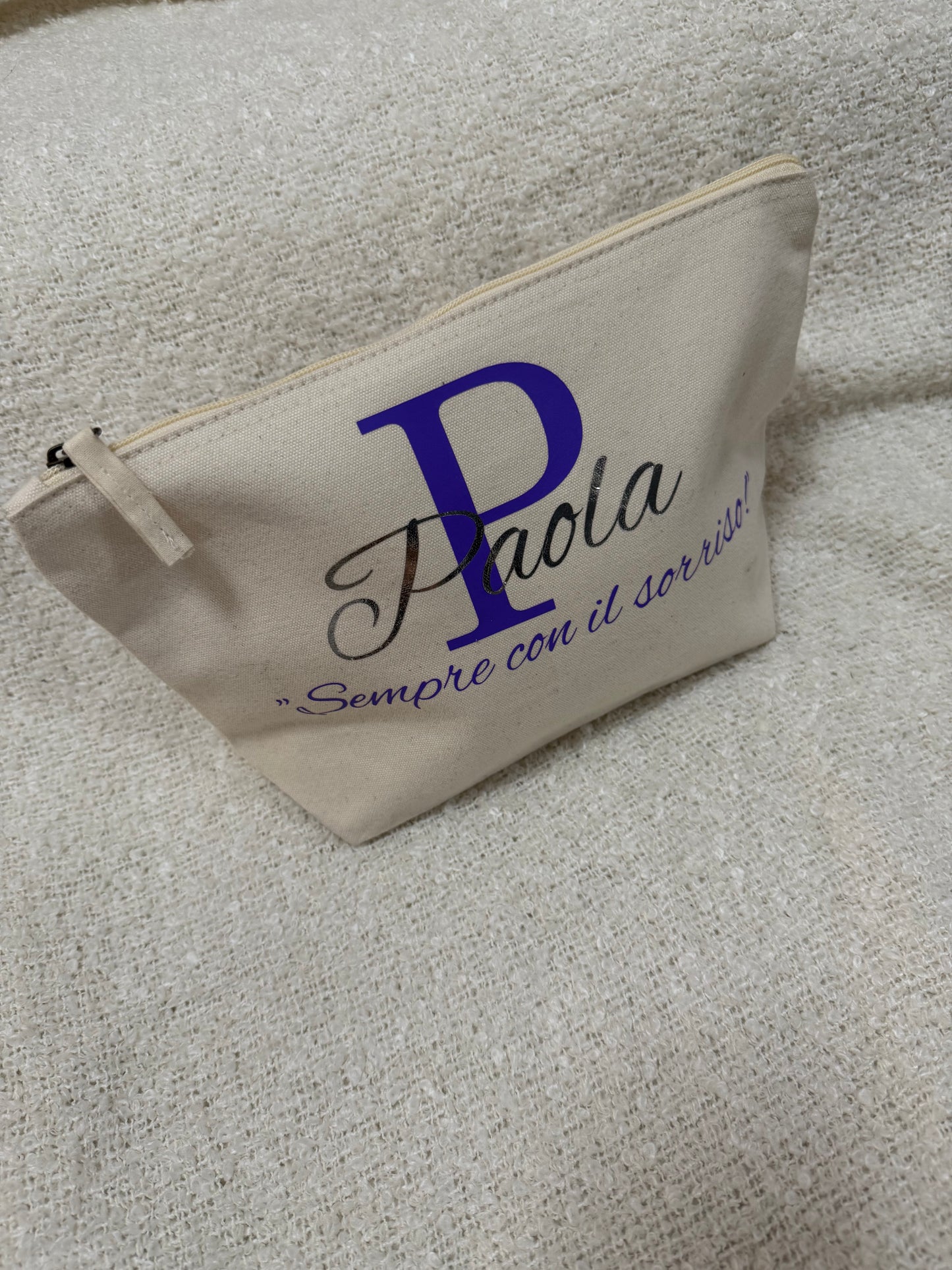 BEAUTY CASE IN COTONE PERSONALIZZATO