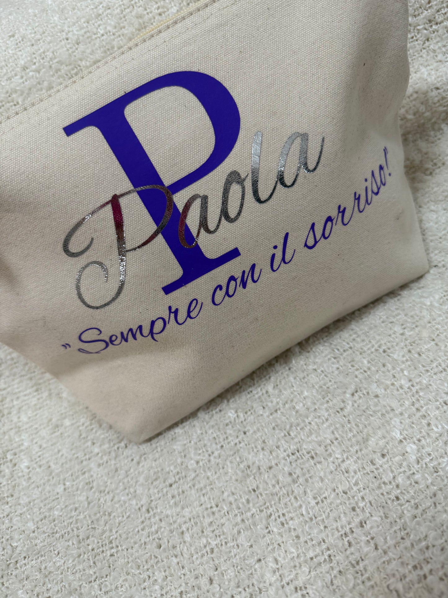 BEAUTY CASE IN COTONE PERSONALIZZATO