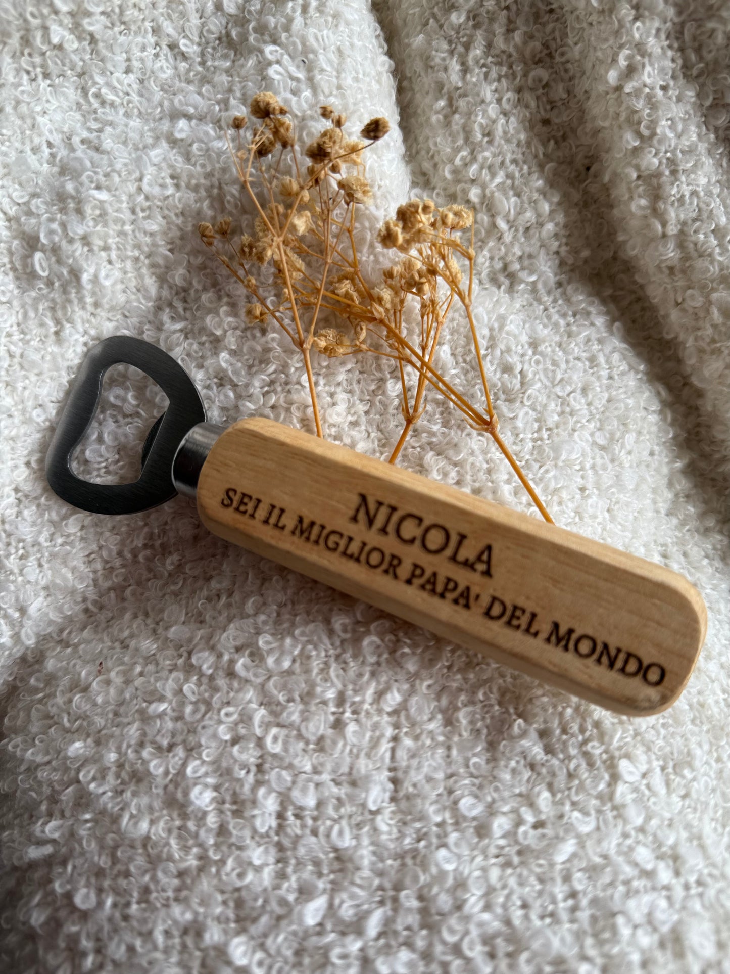 APRIBOTTIGLIE IN LEGNO INCISO