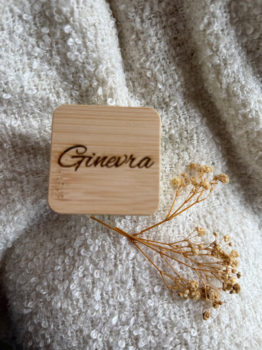 CANDELA IN LEGNO INCISO PERSONALIZZATA