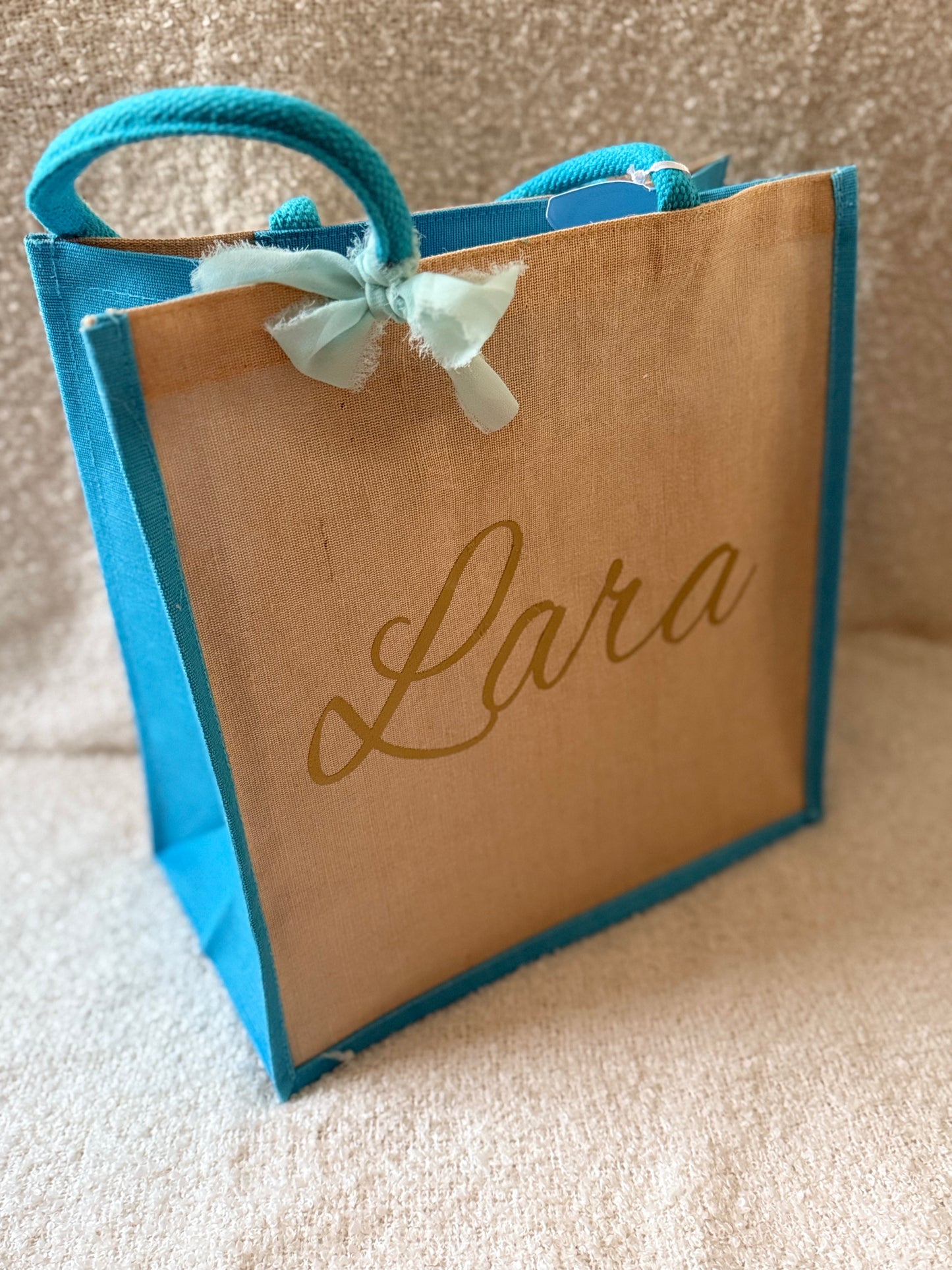 SHOPPER IN JUTA E COTONE PERSONALIZZATA