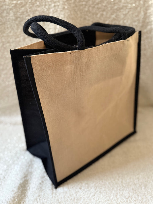 SHOPPER IN JUTA E COTONE PERSONALIZZATA