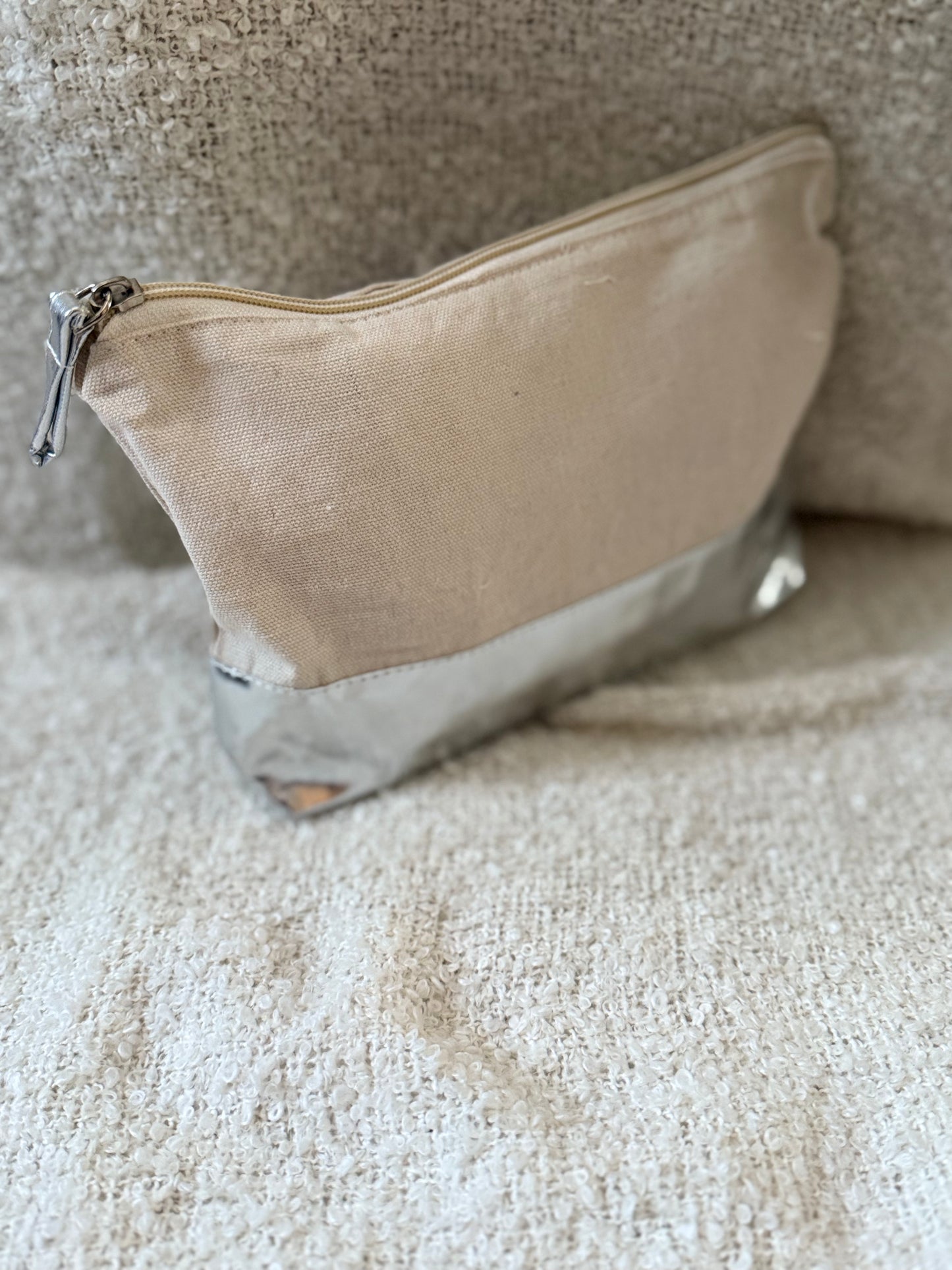 BEAUTY CASE COTONE/PU PERSONALIZZATO