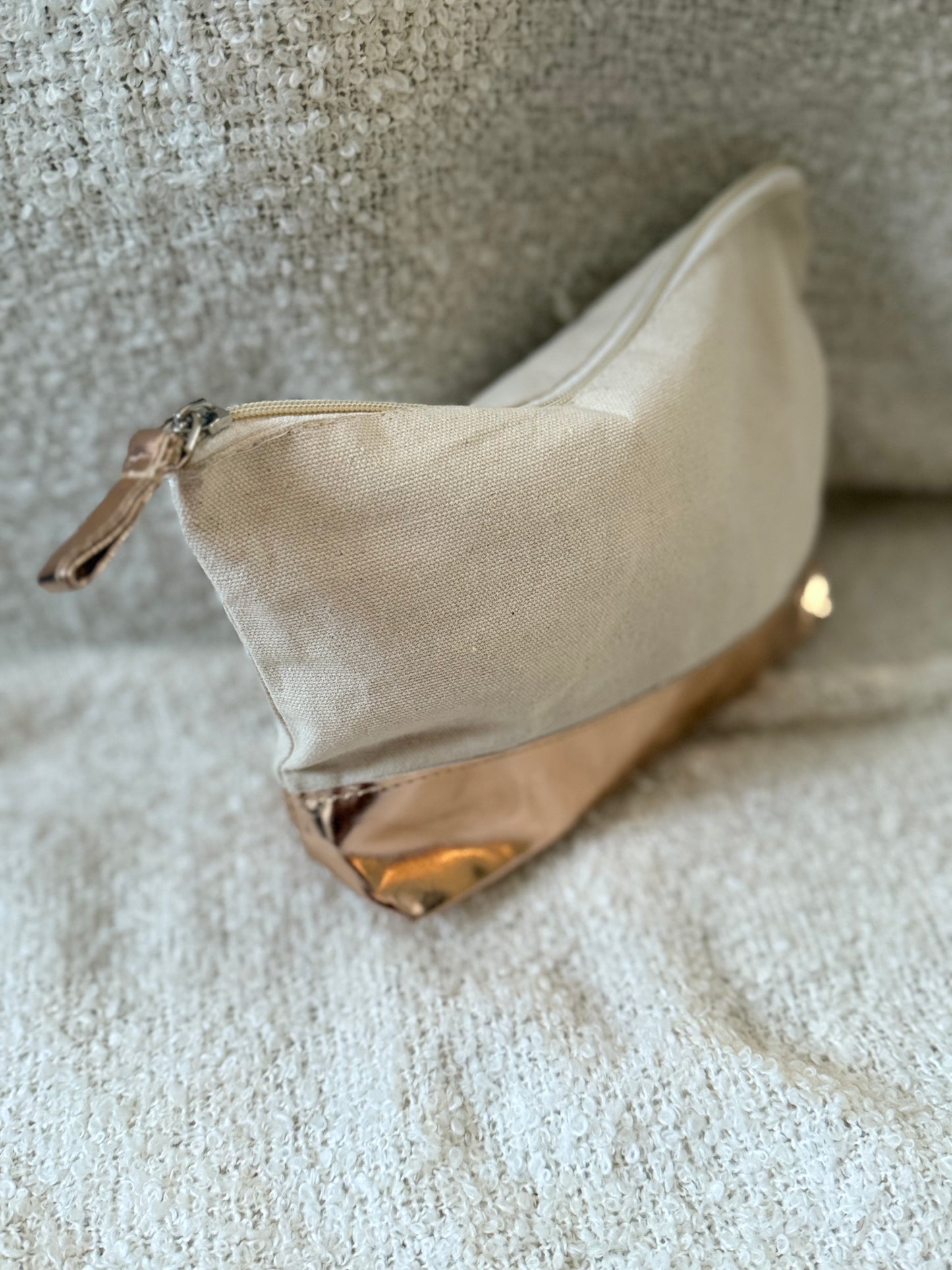 BEAUTY CASE COTONE/PU PERSONALIZZATO