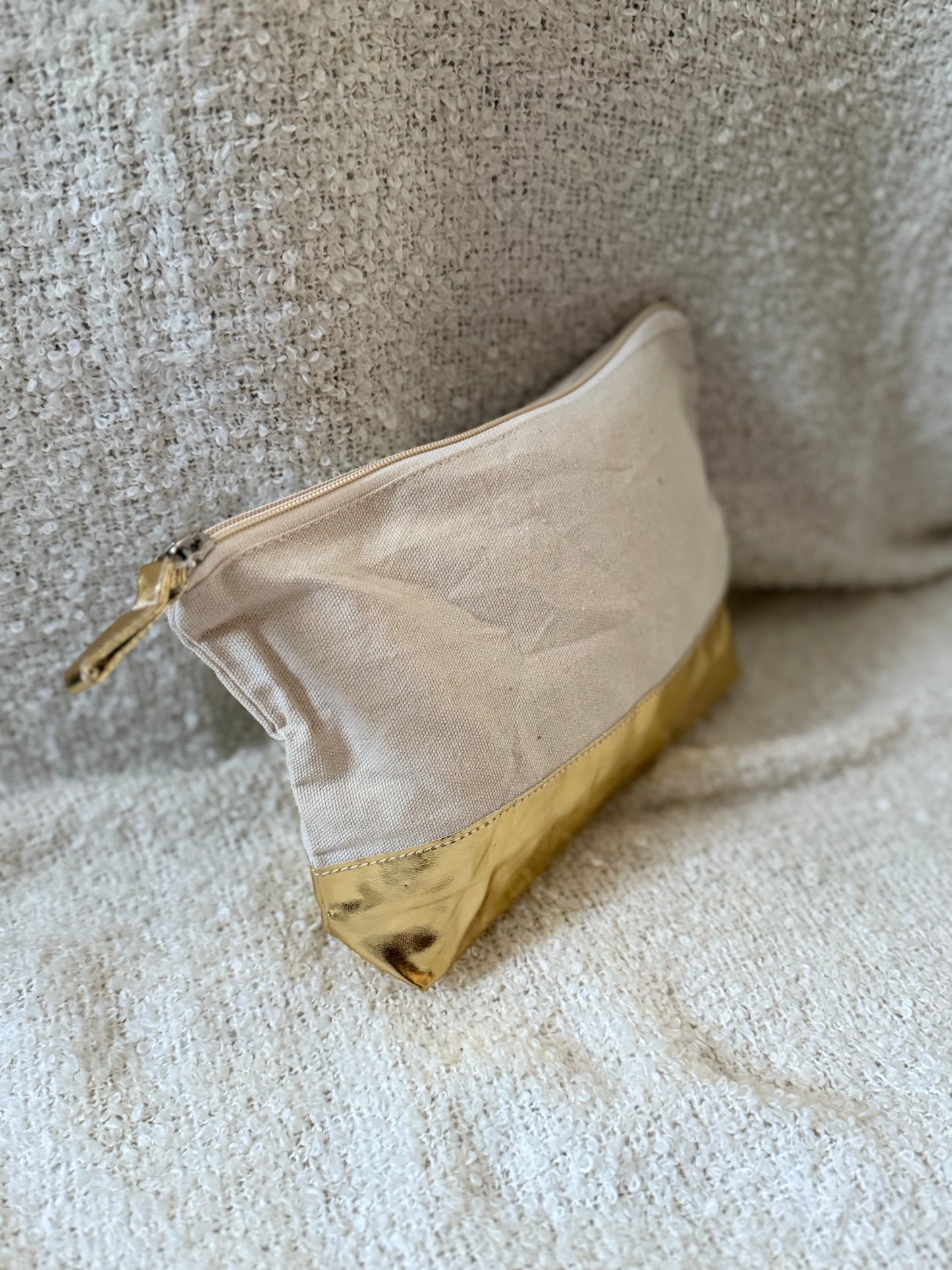 BEAUTY CASE COTONE/PU PERSONALIZZATO