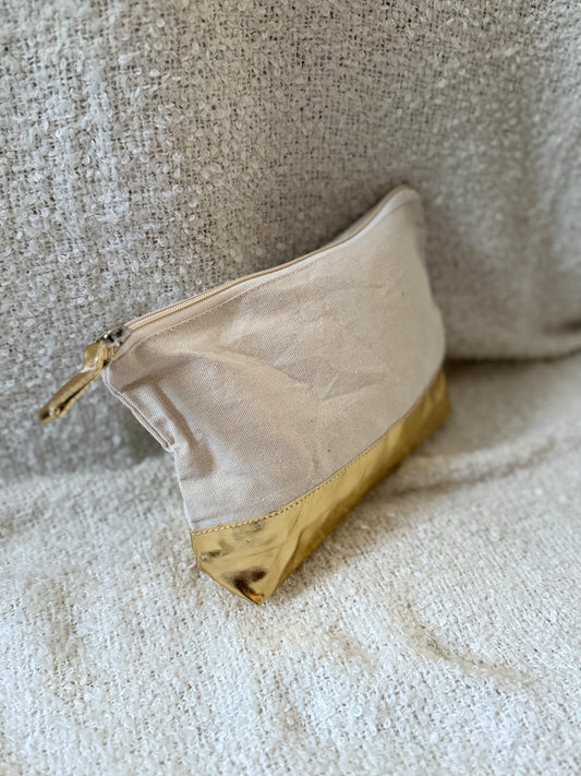 BEAUTY CASE COTONE/PU PERSONALIZZATO